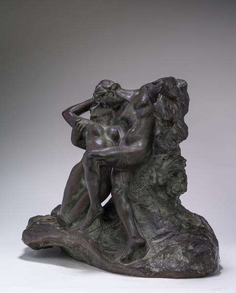 Le Baiser, de Rodin à nos jours : Auguste Rodin, L’éternel printemps, 1884, Bronze, 64,5 x 58 x 44,5 cm © musée Rodin, Paris (photo Christian Baraja) 